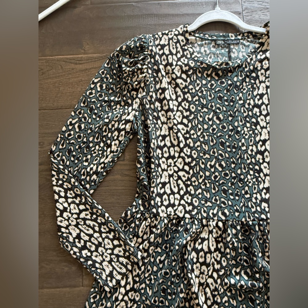 #5 🌷Zara Leopard Print Long Sleeve Dress - Picture 4 of 6